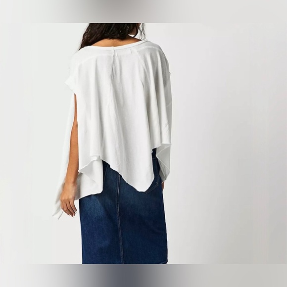 Free People White Short Sleeve Top - Picture 4 of 8